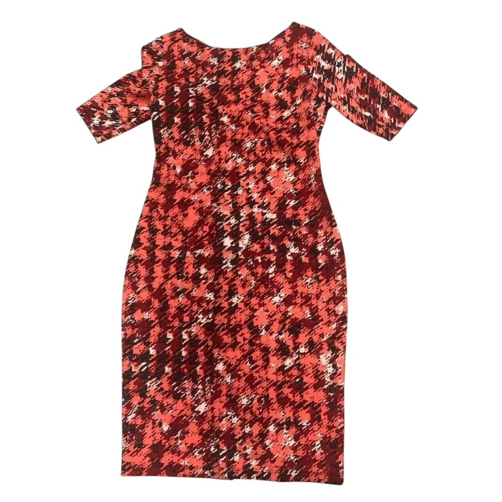Yoana Baraschi for Anthropologie Abstract Red Print Dress Size L